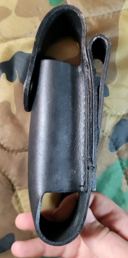 First Defense Black Leather Pepper Spray Holder