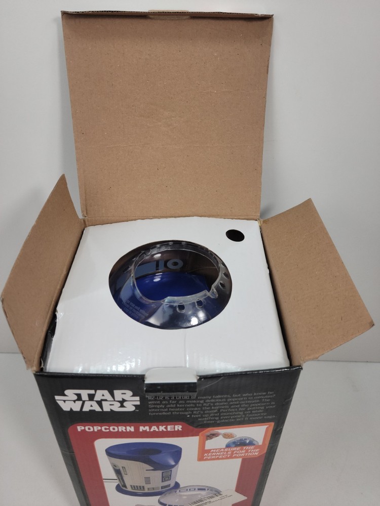 Disney Star Wars R2D2 Droid Popcorn Maker With Box Works Great With No Problems