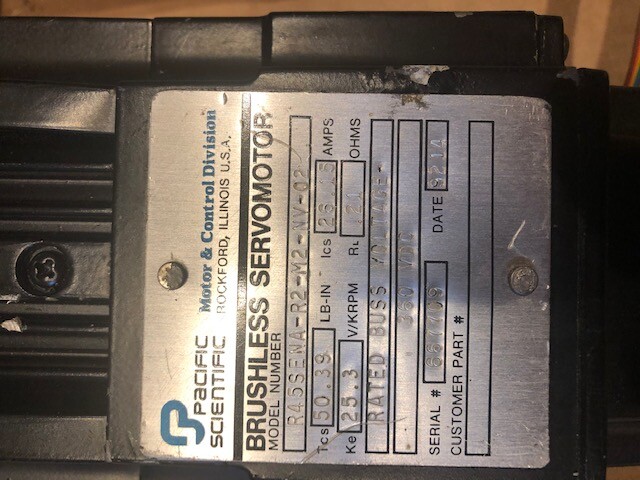 PACIFIC BRUSHLESS SERVOMOTOR R45SENA-RM-M2-NV-02