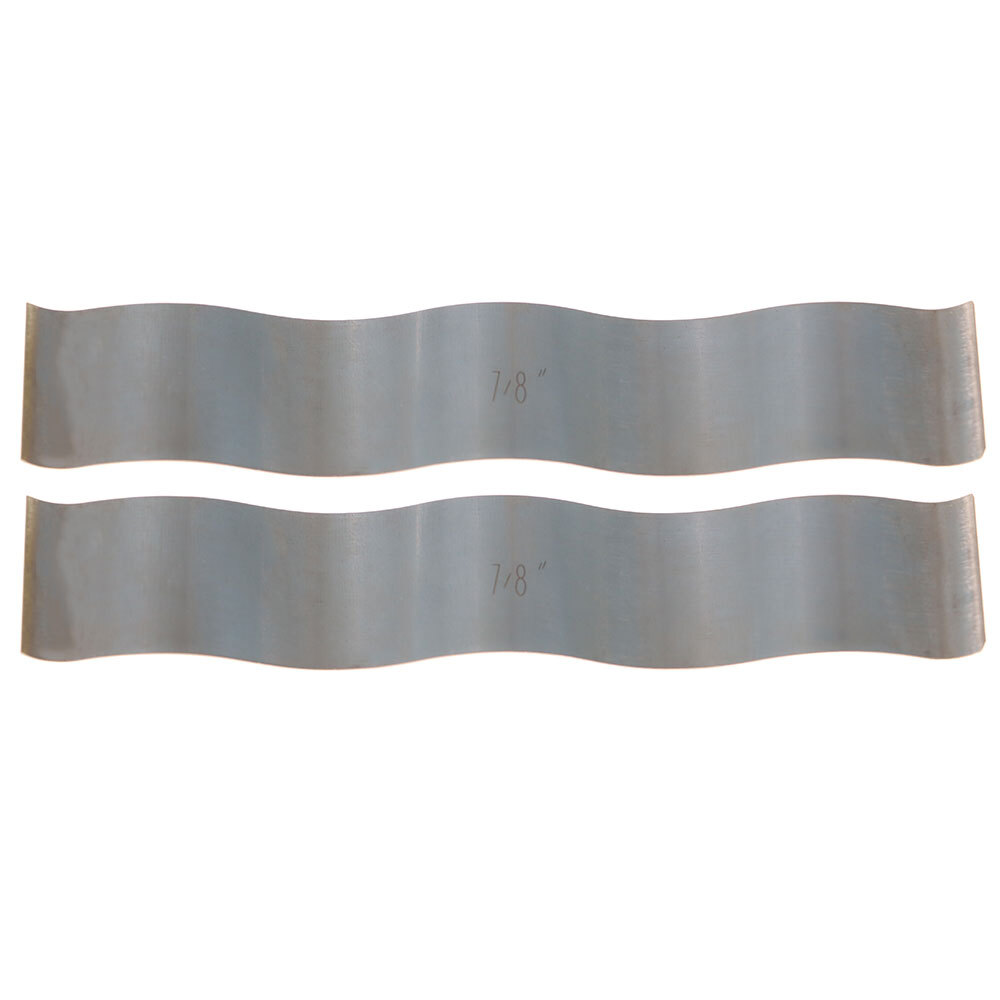 9 Pair 1/8" Wavy Parallel Set Hardened Stainless Steel 0.0002"