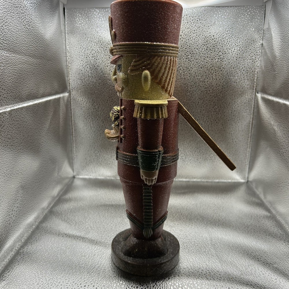 Vtg Nutcracker Resin 12” Tall Figurine￼
