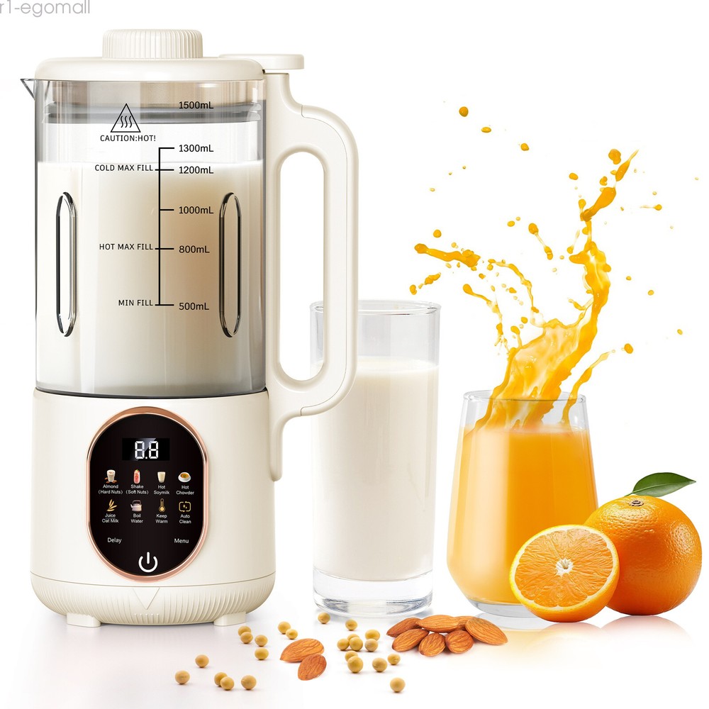 50oz Nut Milk Maker Machine, 10 in1 Automatic Plant Based Milk Maker,Delay Start