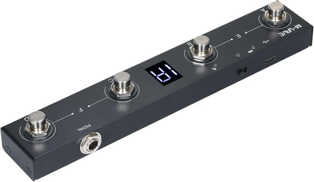 BT MIDI Foot Controller Wireless MIDI Controller Rechargeable 4 Buttons Pedal AP