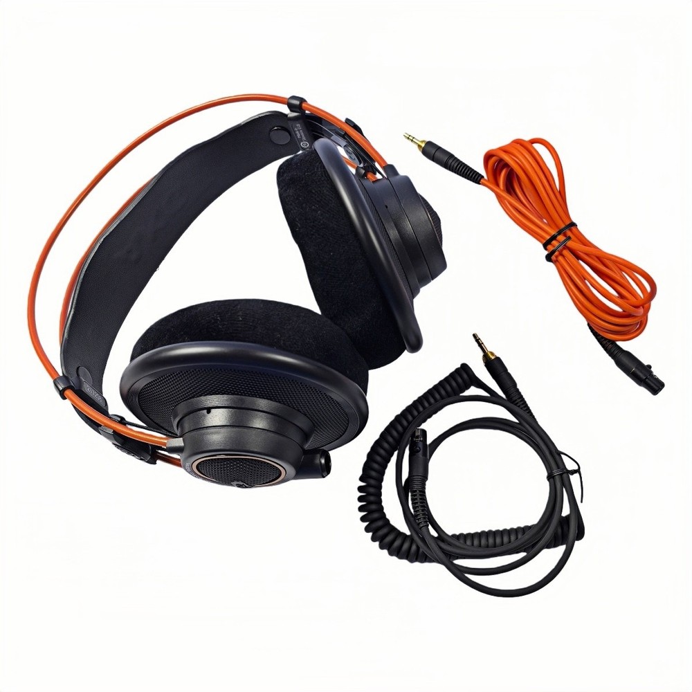 AKG K712 PRO Dynamic Reference Studio Open-Back Wired Over-Ear Headphones Black