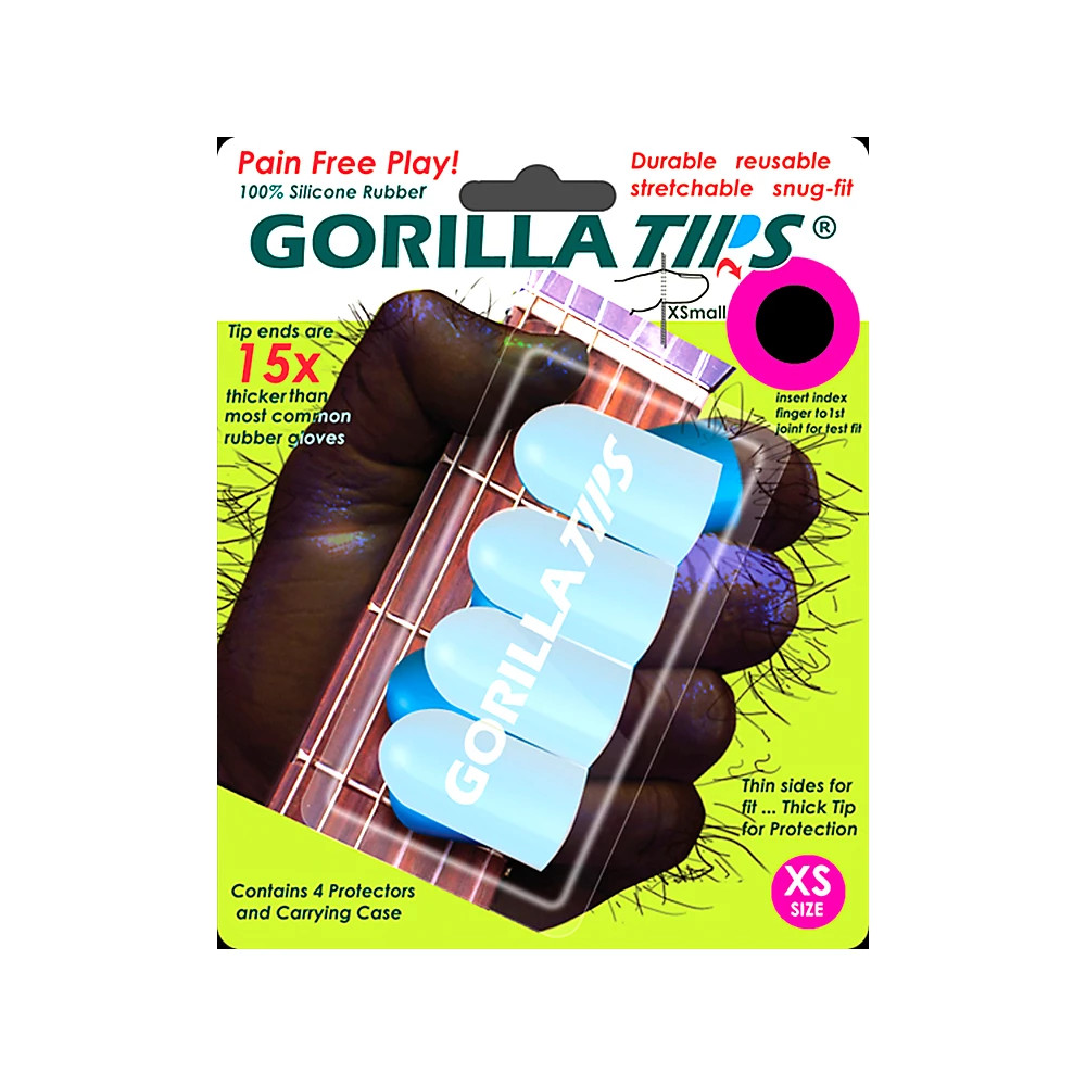 Gorilla Tips Fingertip Protectors Clear Extra Small