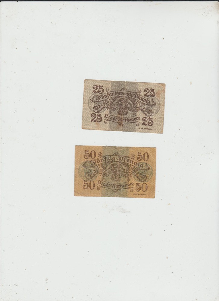 RATHENOW TWO NOTES 1917