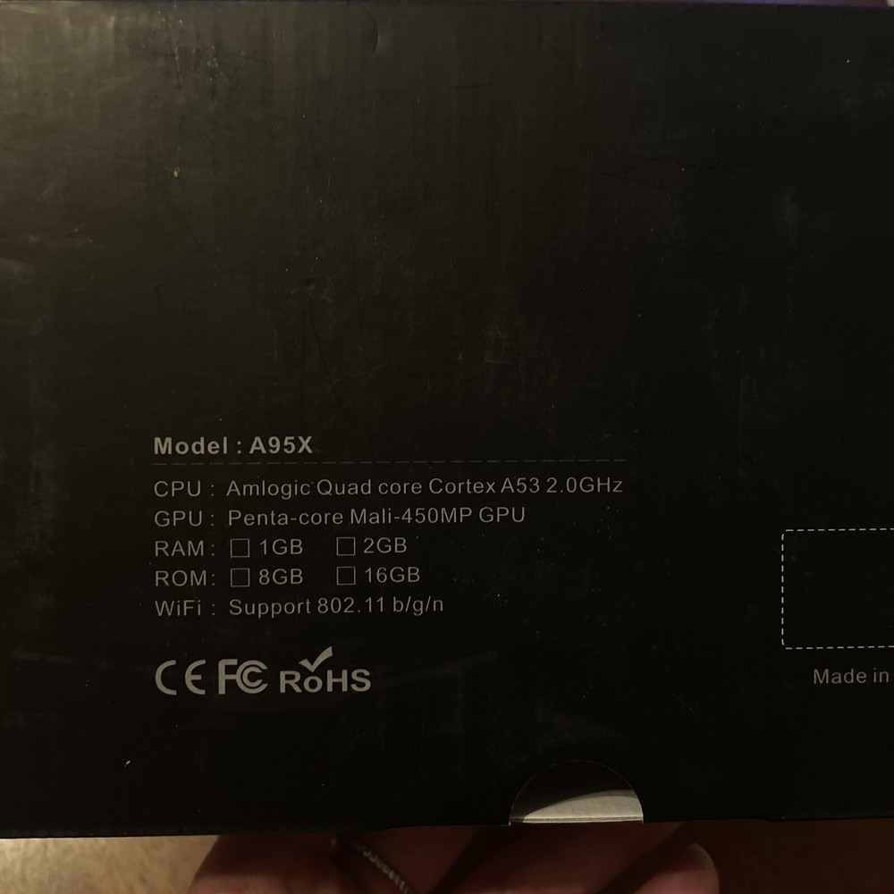 A95X Android TV Box Brand New