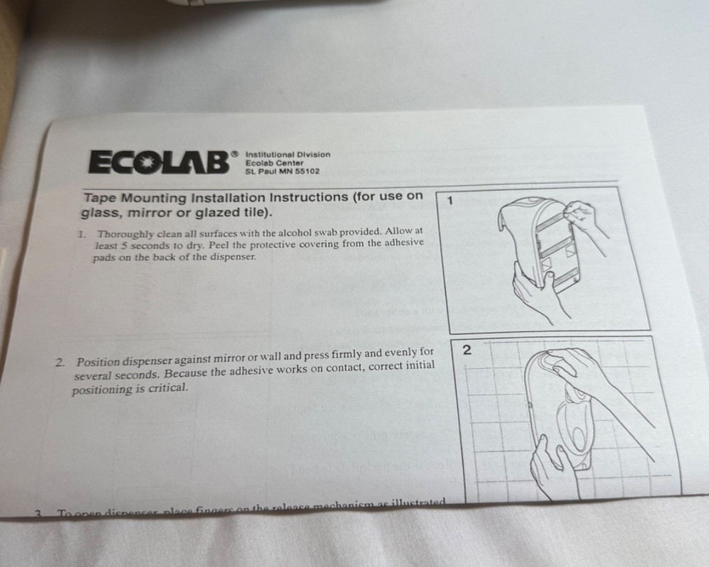 Ecolab Digifoam Dispenser Bone White
