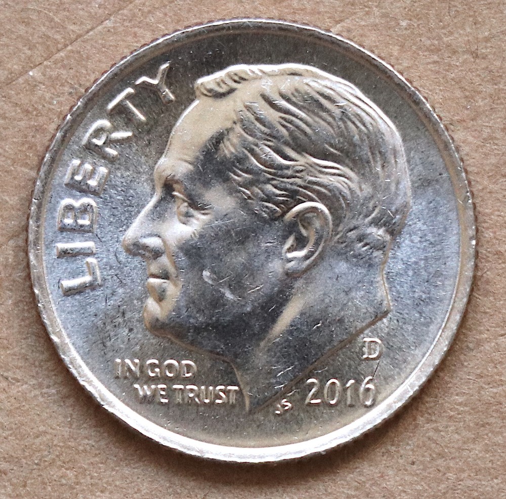 2016 D Roosevelt Dime BU