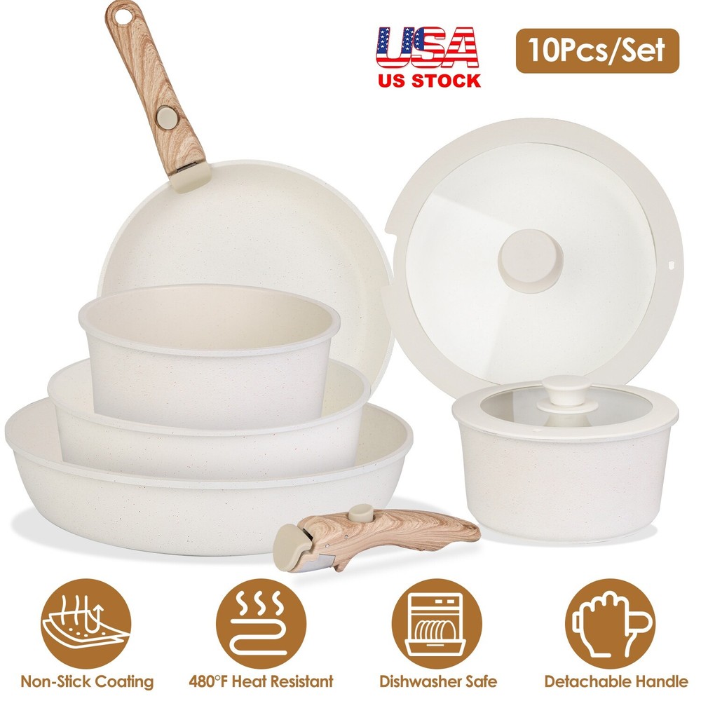 Cookware Pots & Pans Set, Nonstick Kitchen Cookware Sets, Non Toxic Pots & Pans