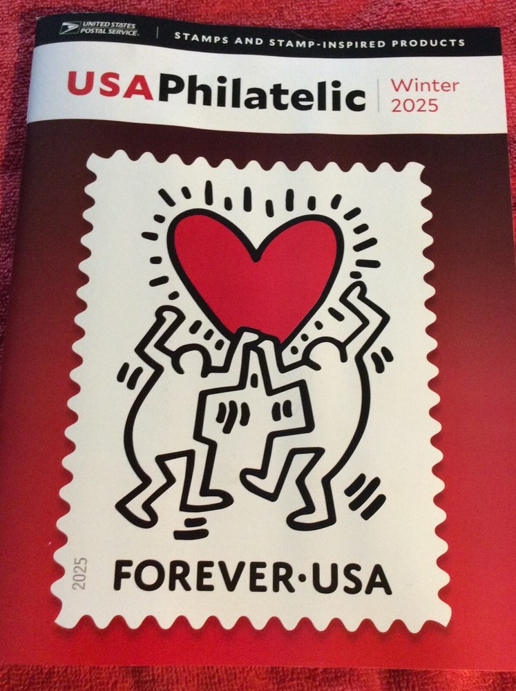 USA PHILATELIC WINTER 2025 USPS UNITED STATES POSTAL SERVICE KEITH HARING