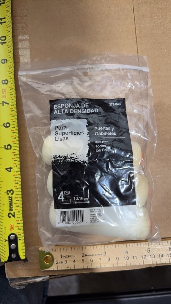 High-Density Foam Roller Covers 4-inch 5 Pack