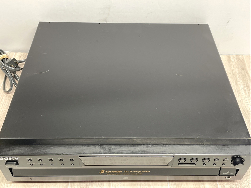 Sony CDP-CE375 5-Disc CD Changer Player No Remote