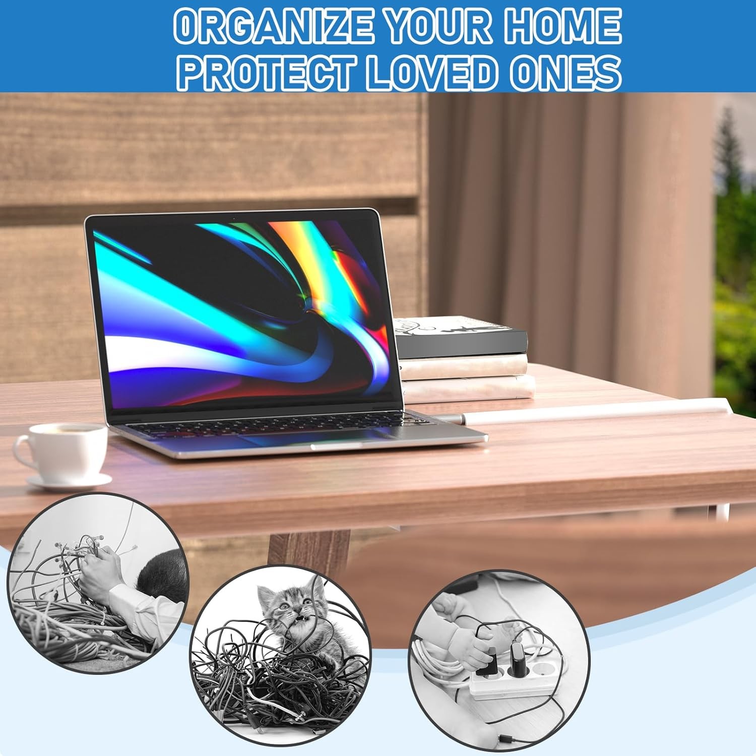 39”-197' Cord Hider Wall Self Adhesive Silicone Cord Covers for Wires On Wall