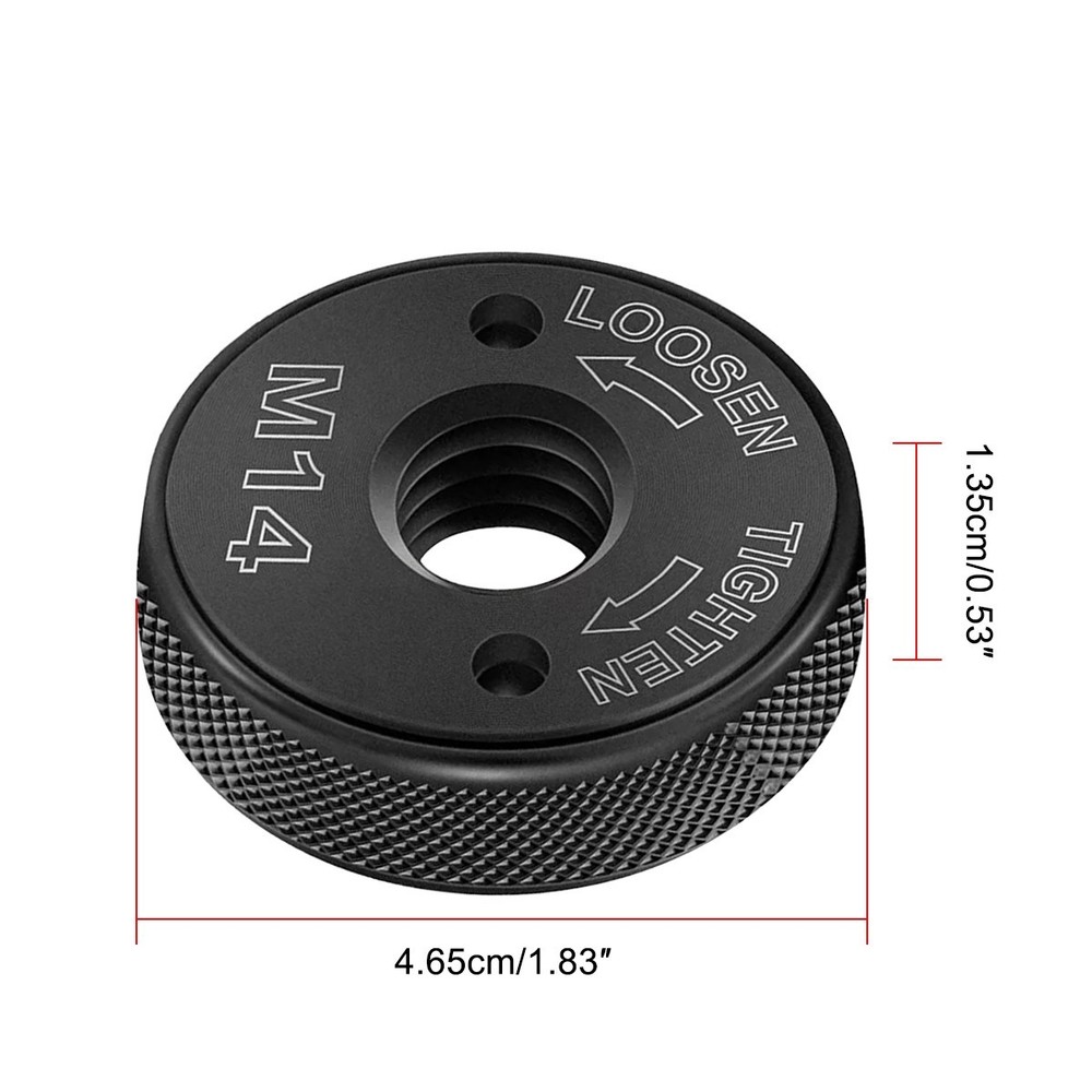 Portable M14 Angle Grinder Chuck Quick Release Nut Clamp Self-locking Plate