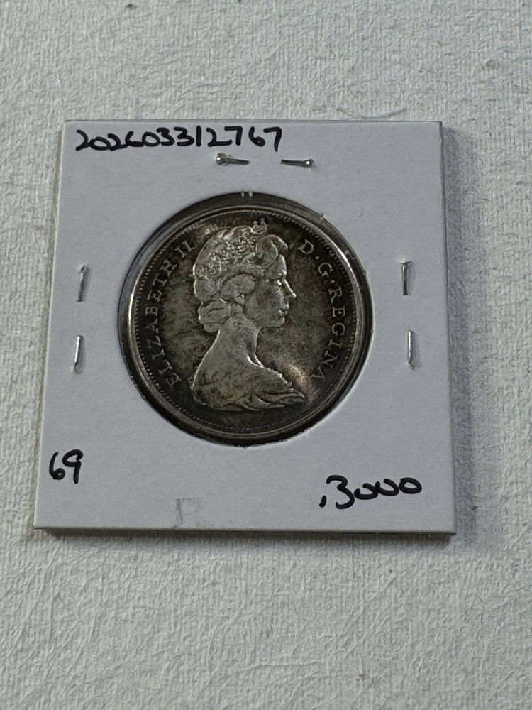 1967 Canada 50 Cents Howling Wolf