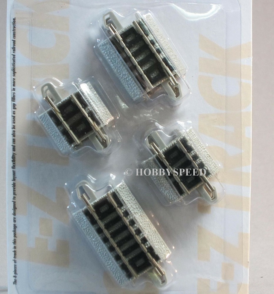 BACHMANN N SCALE EZ TRACK ASSORTED SHORT SECTION piece gray train BAC44899 NEW
