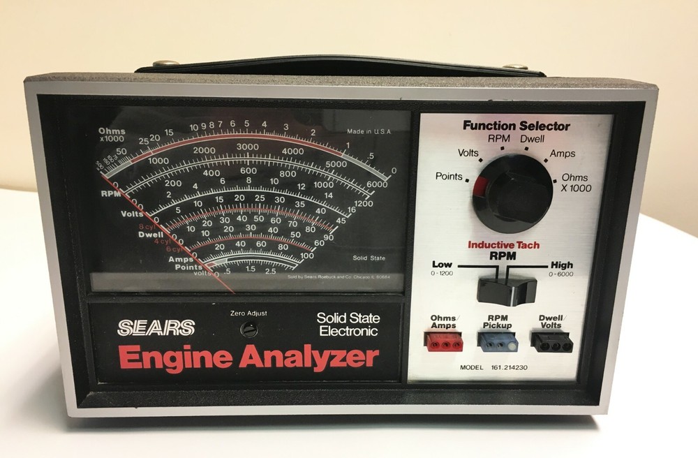Vintage Sears Engine Analyzer Model 161-24230