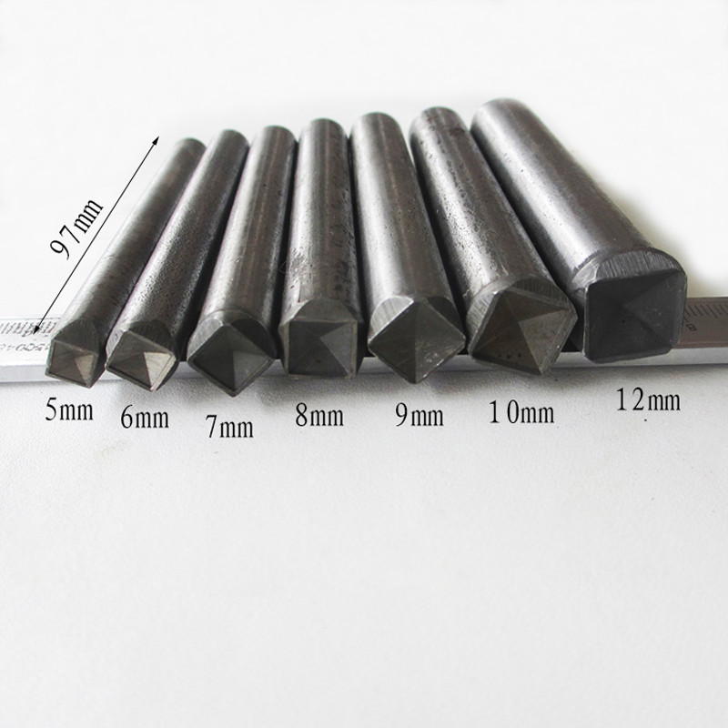 Leather Crafts Square Pyramid Rivets Studs Setter Tools 5 6 7 8 9 10 12mm