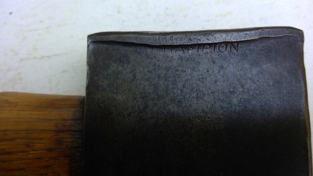 Vintage CHAMPION Axe Hatchet 3 3/4 cutting edge.