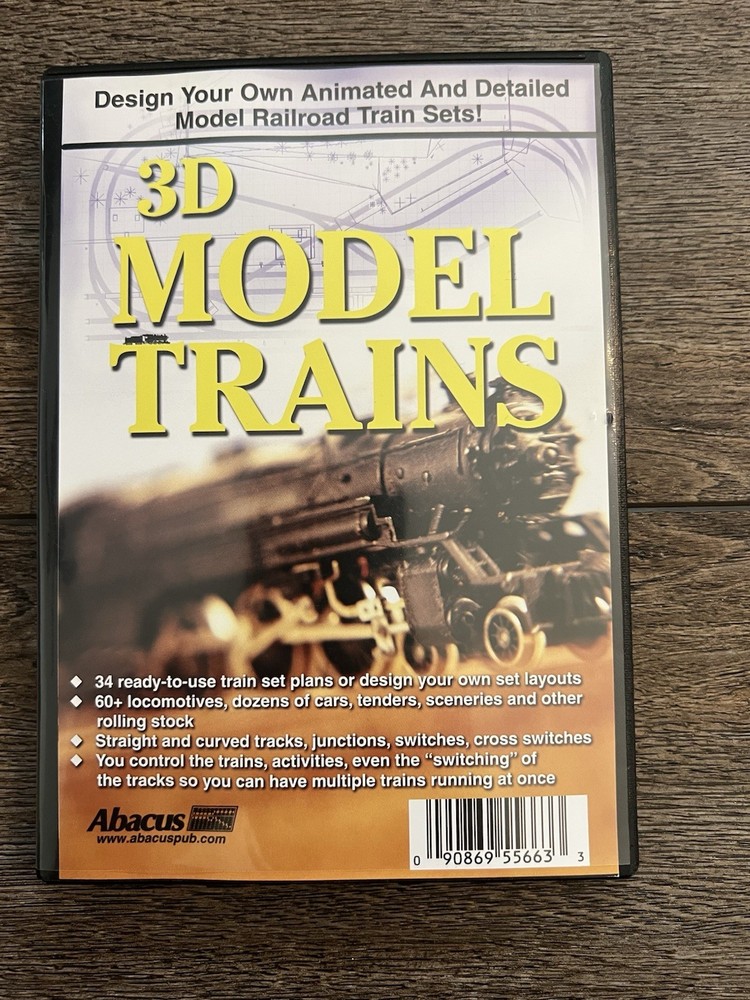 Abacus 3D Model Train Design Software for PC - 2007 Simulator Edition
