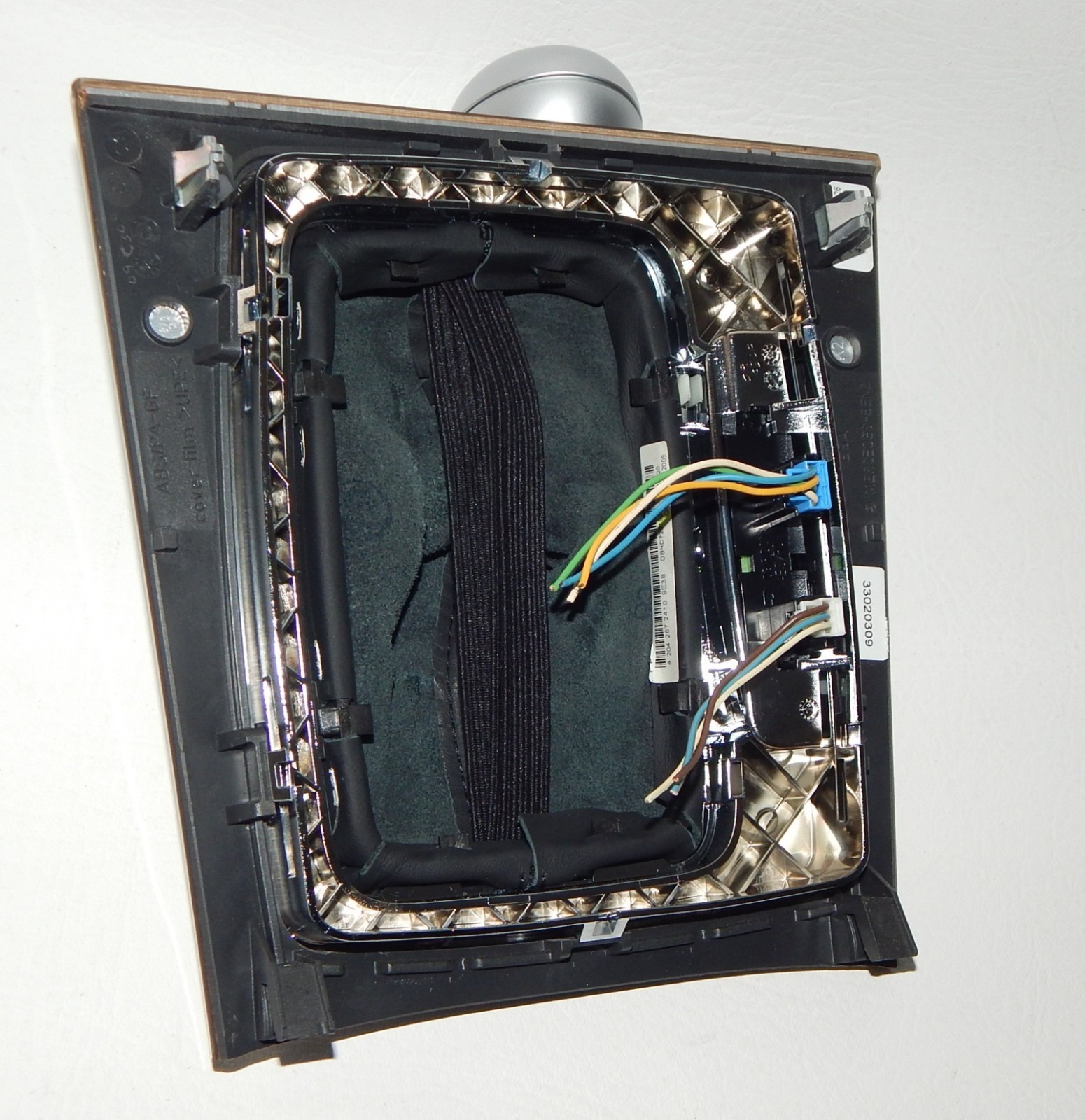 OEM 2008-2011 MERCEDES C300 Automatic Shift Knob Boot Bezel Wood Trim Shifter