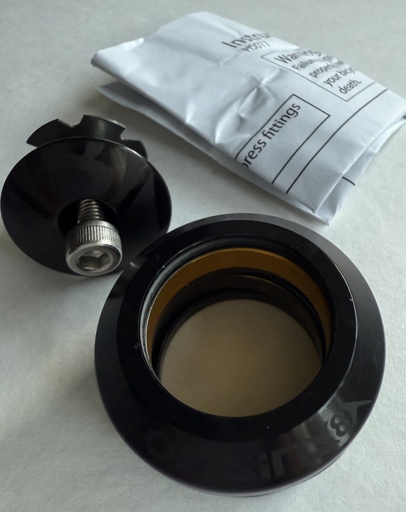 Origin8 Integrated Zero Stack headset 1-1/8" IS41 /28.6 /30 Sealed Bearings blk