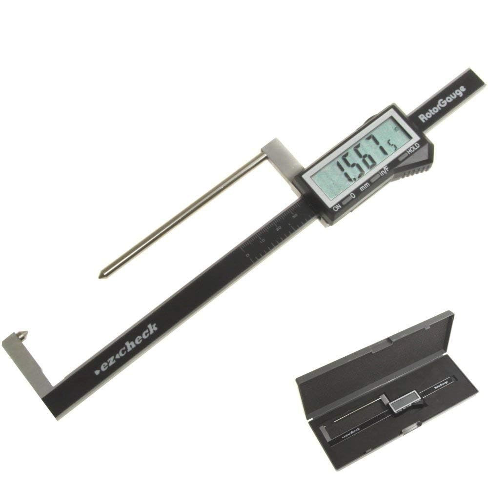 Brake Rotor Gauge Wheels on Large Digital Electronic Display Caliper