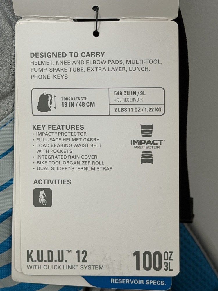 Camelbak Hydration Pack, KUDU 12