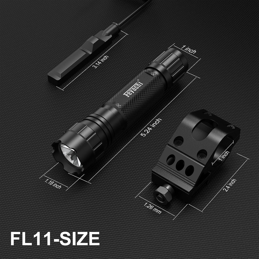 FL11MB Flashlight with offset picatinny mount