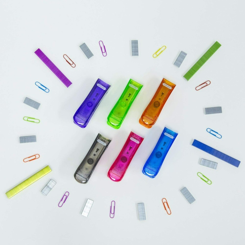 Standard Staples 26/6 3000 Count Pack Metallic Assorted Colors for Stapler