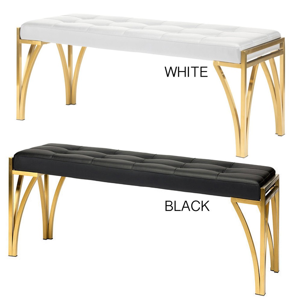 Eiffle occasional bench Eiffel Bench Nuevo Modern Bench Long BLACK or WHITE
