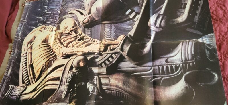 Alien Poster # 2 Dead Alien in Derelict Spaceship