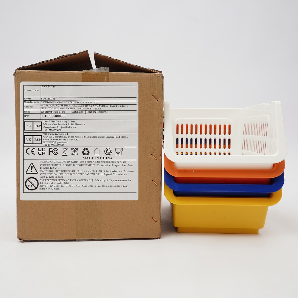 4 PCS Stacking Storage Baskets Modern Storage Bins Stackable Organizer Baskets