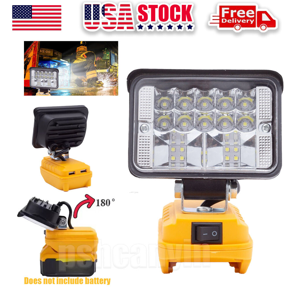 Dewalt 20V Max Portable Flood Light Flashlight Tool Only Outdoor LED Worklight