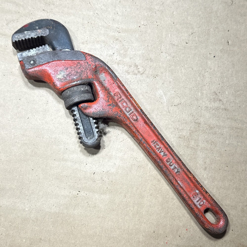 RIDGID E10 Offset Pipe Wrench U.S.A. MADE TOOL, E-10 *FREE  SHIPPING *.