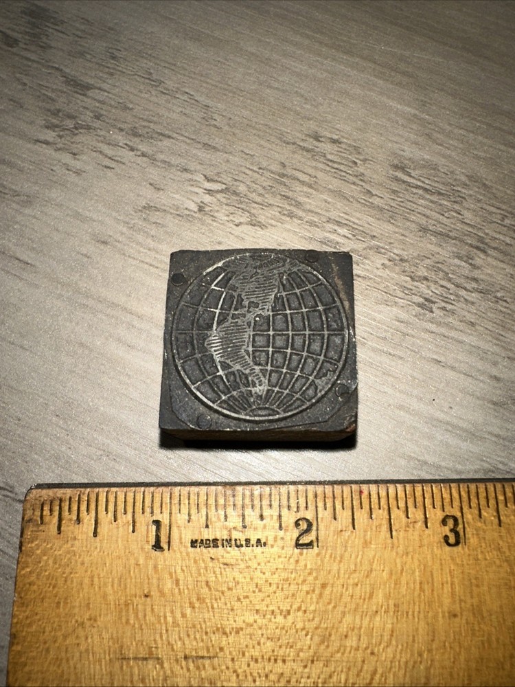 Printing Block “ Globe Earth “