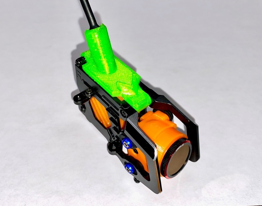 DJI O4 Air Unit Lite Protective Case + 04 Pro-Style Cam Mount-3D-Printed ABS BLK