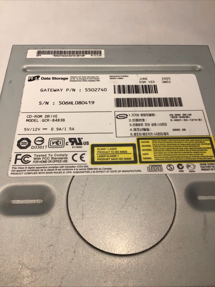 Gateway Cd-rom Drive Model GCR-84883B