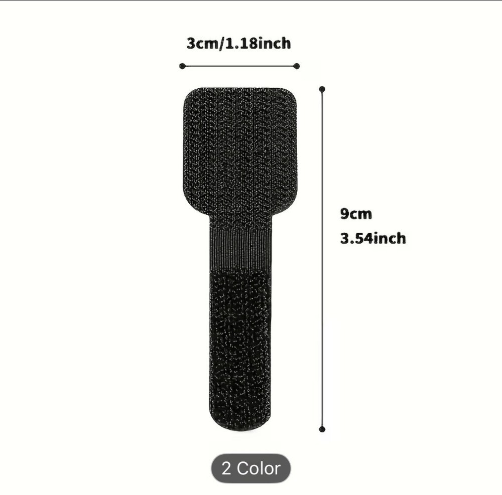 28PCS Cable Ties Self Adhesive Hook Loop Fasteners Wire Management Organizer