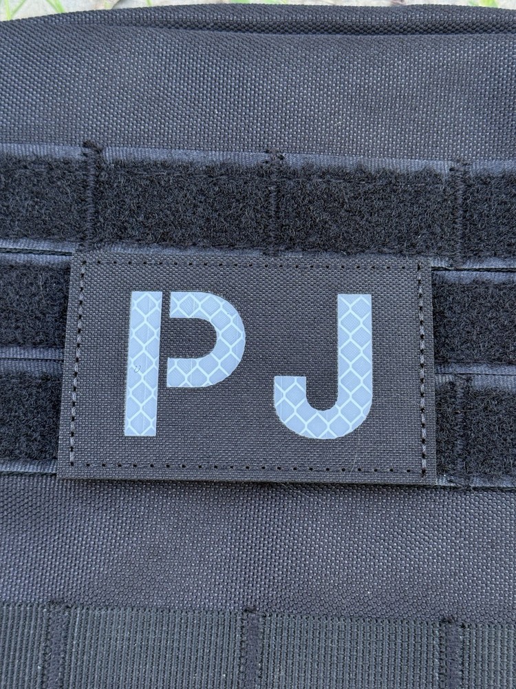 IR PJ Pararescue CSAR para Patch infrared jumper Hook Loop Black