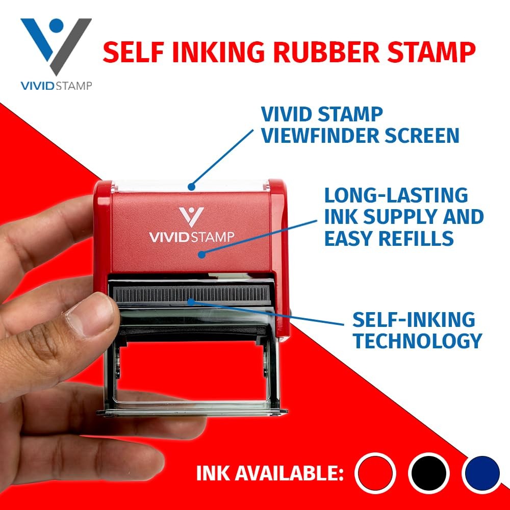 Homework Teacher Self Inking Rubber Stamp Red Ink - Medium