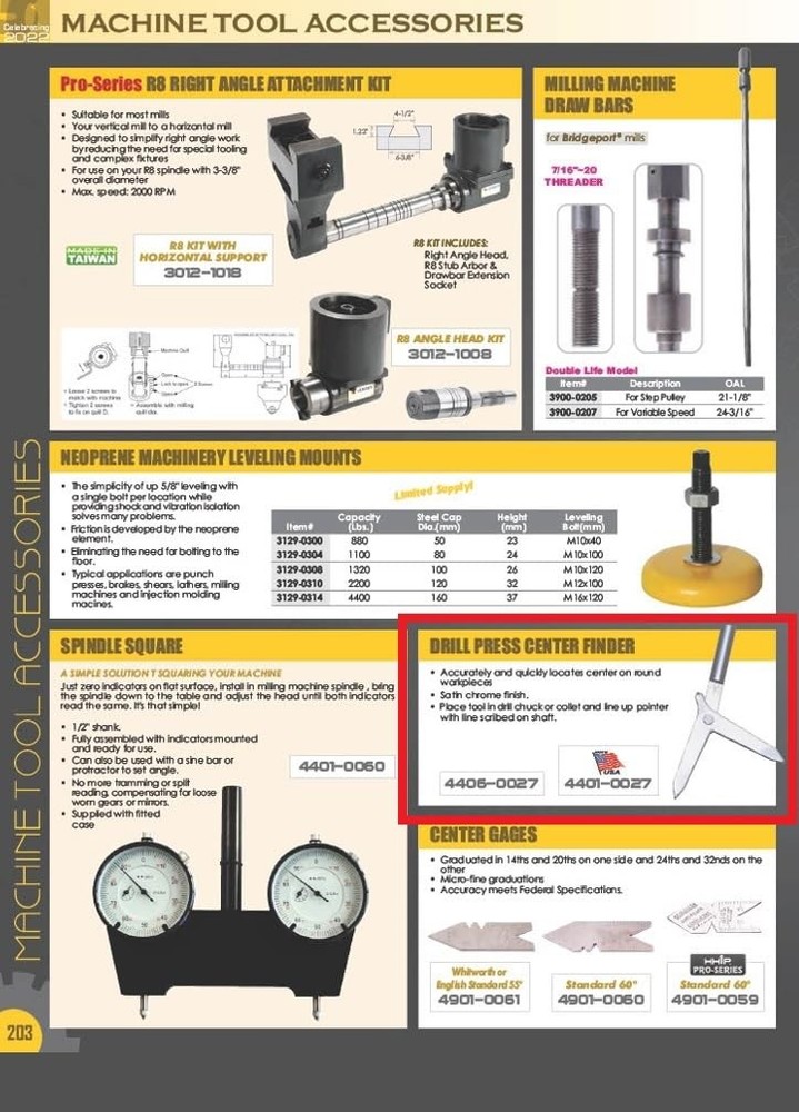 Drill Press Center Finder Tool for Accurate Alignment and Positioning