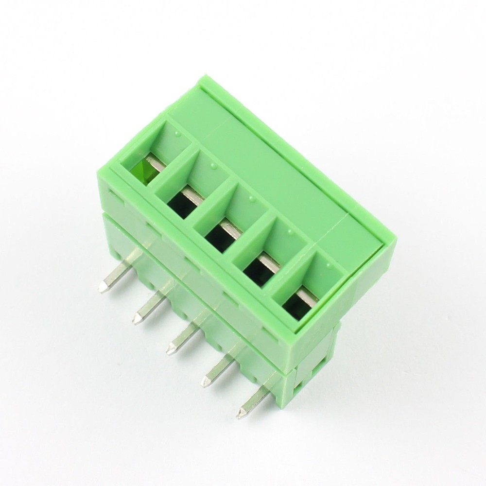5Pcs 5.08mm 5 Pin Right Angle Screw Terminal Block Pluggable Plug Connector