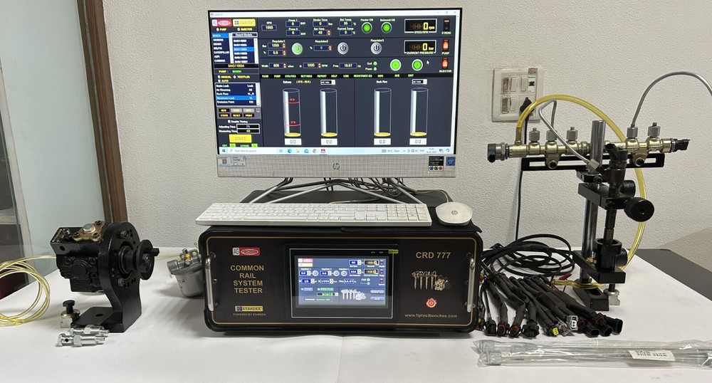 Common Rail Injector & Pump Test Bench Kit with Digital Flowmeters, Test plans