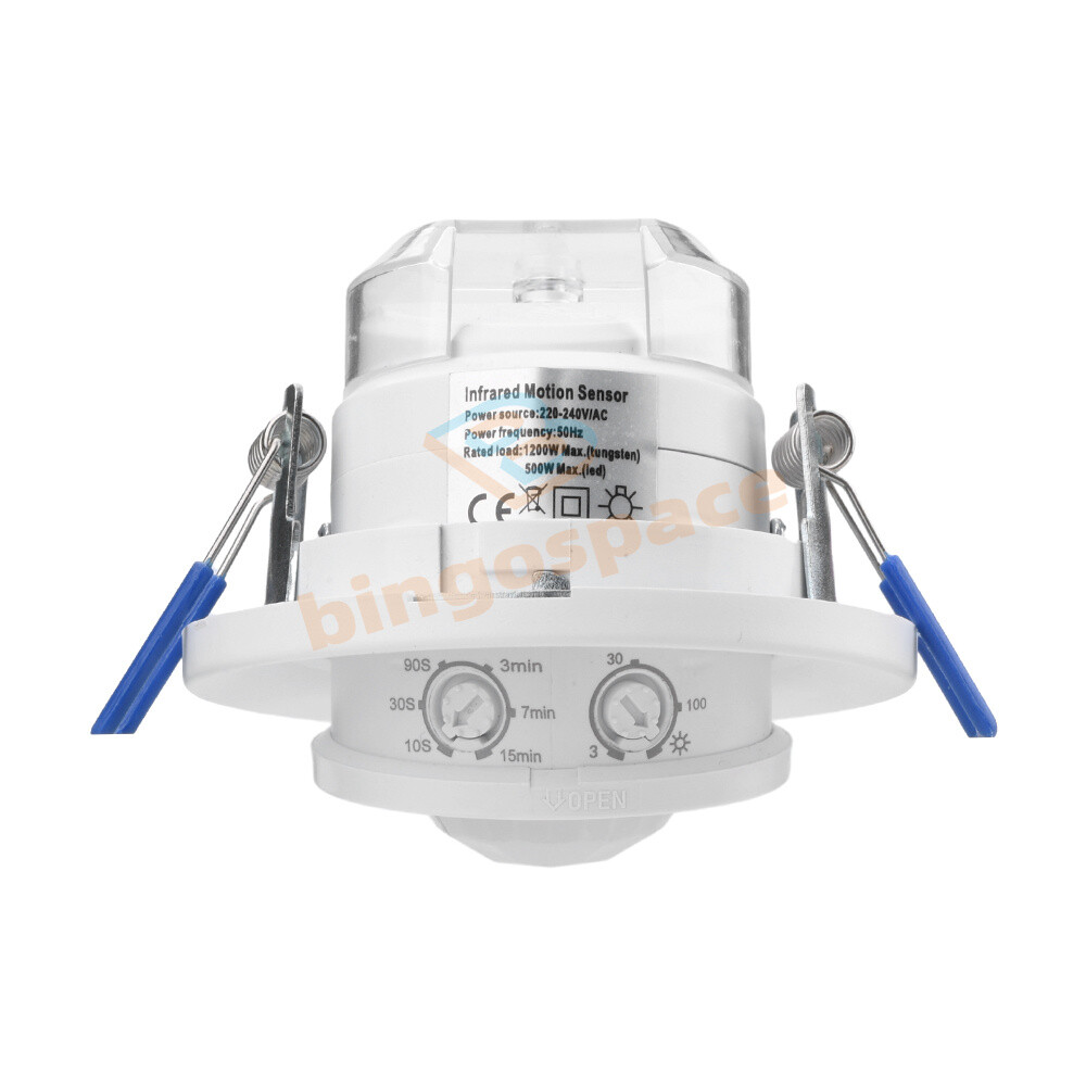 AC220-240V PIR Motion Sensor Detection Embedded Rotary Sensor 360° Motion Sensor