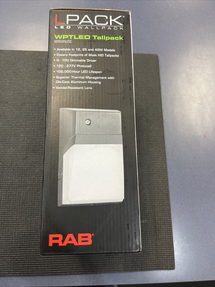 RAB LED Wallpack WPTLED26/D10/PC2 Light Fixture 5000K