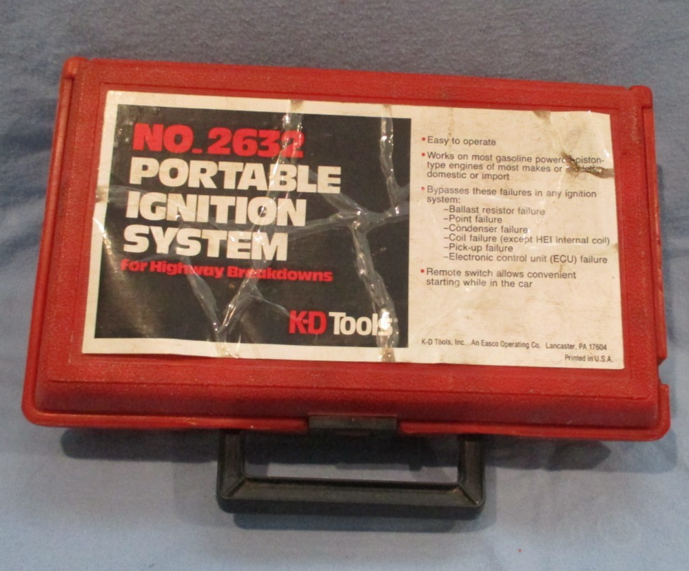 VINTAGE PORTABLE IGNITION SYSTEM #2632 - K-D TOOLS - UNTESTED