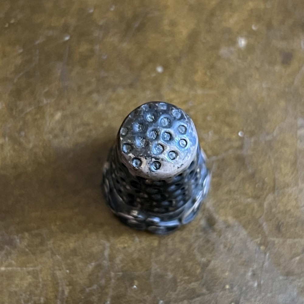 Antique Victorian Sterling Silver Thimble