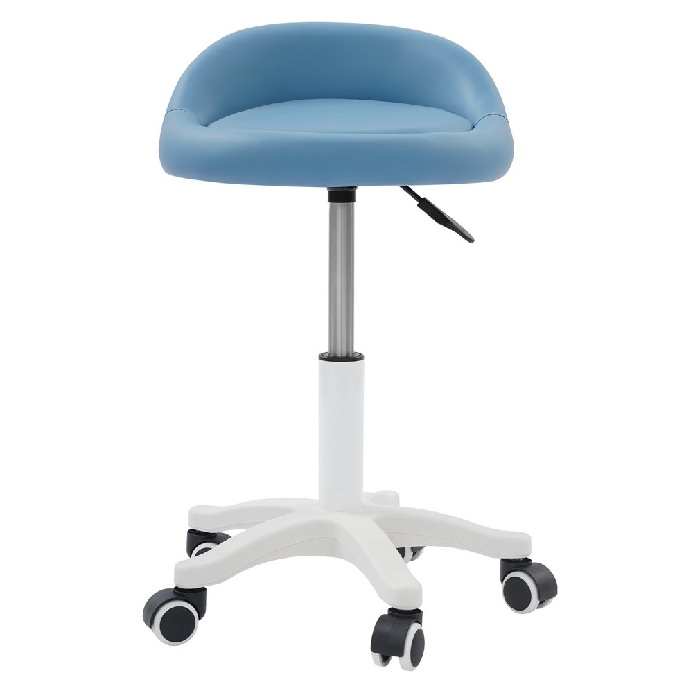 Adjustable Beauty Salon Chair, Rolling Stool, Rolling Stool with Low Backrest